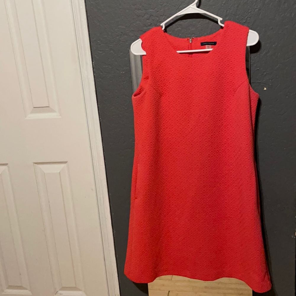 Tommy Hilfiger size 10 tangerine sleeveless dress